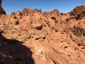 View from the end of the Mouse's Tank Trail at Valley of Fire State Park in Nevada