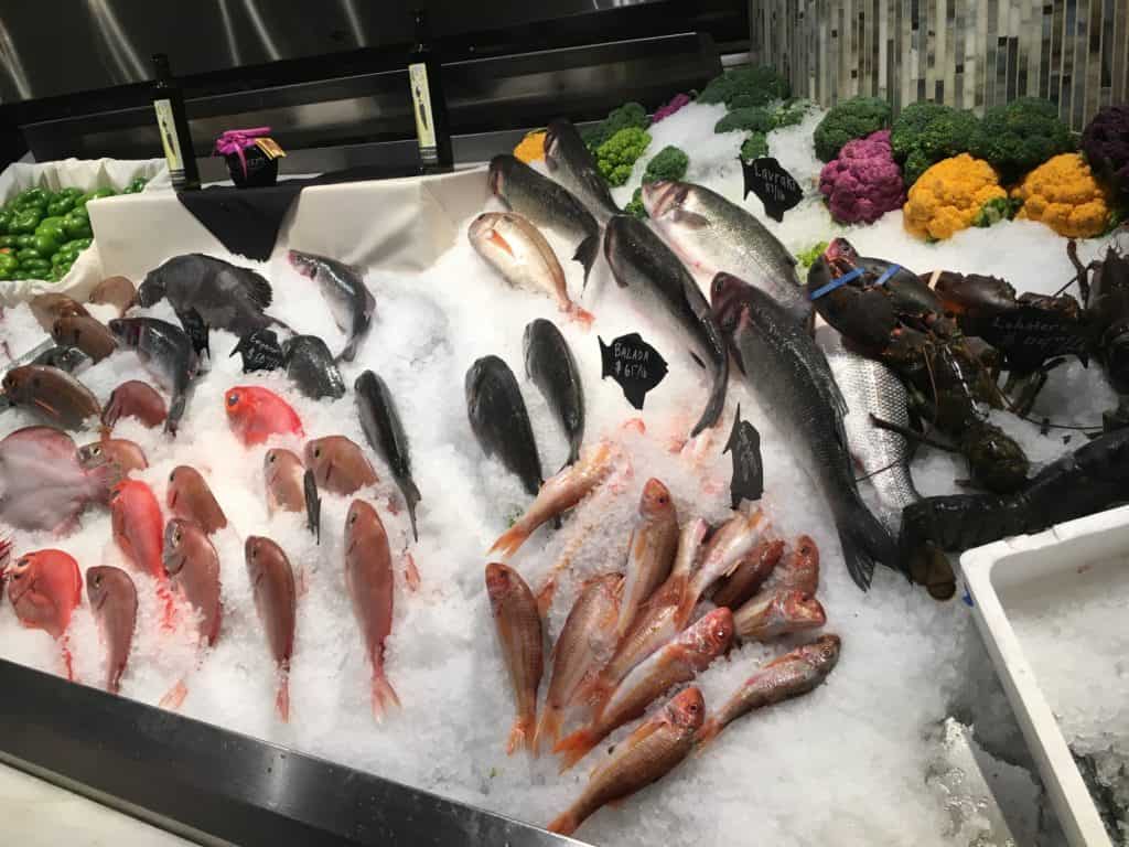 Fish market at Estiatorio Milos in Las Vegas, Nevada