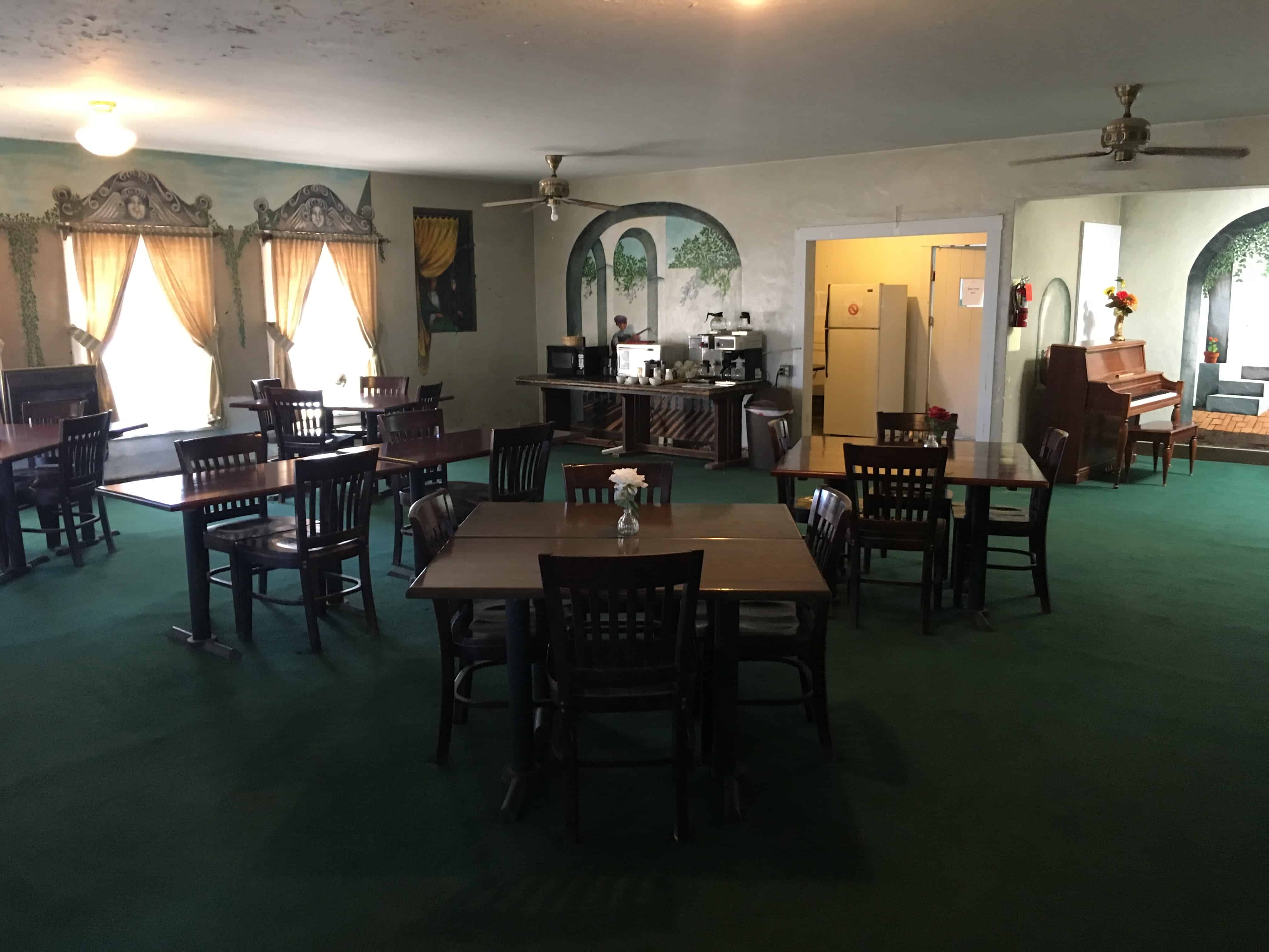 Dining room of the Amargosa Hotel