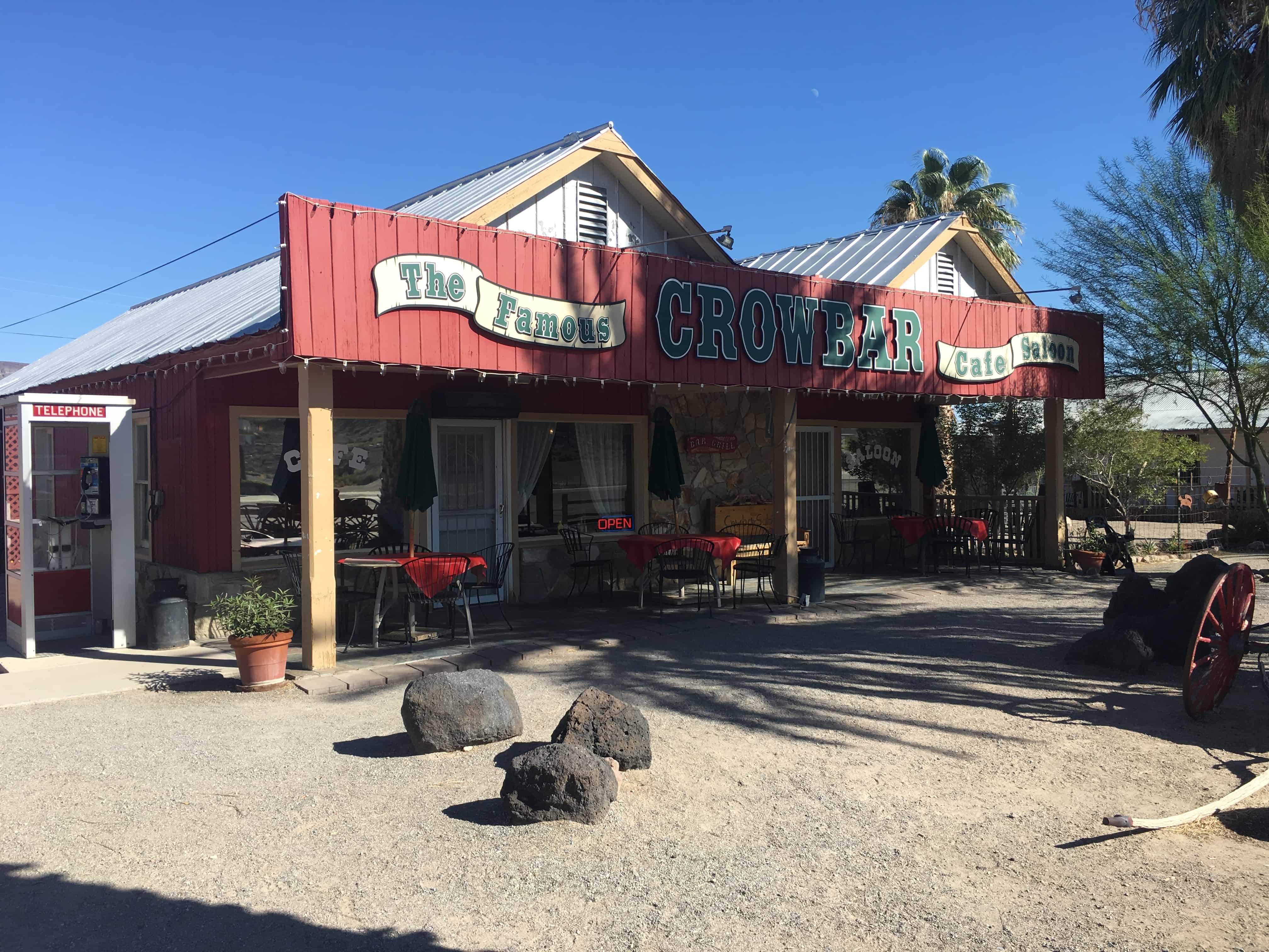 Crowbar Café and Saloon in Shoshone, California