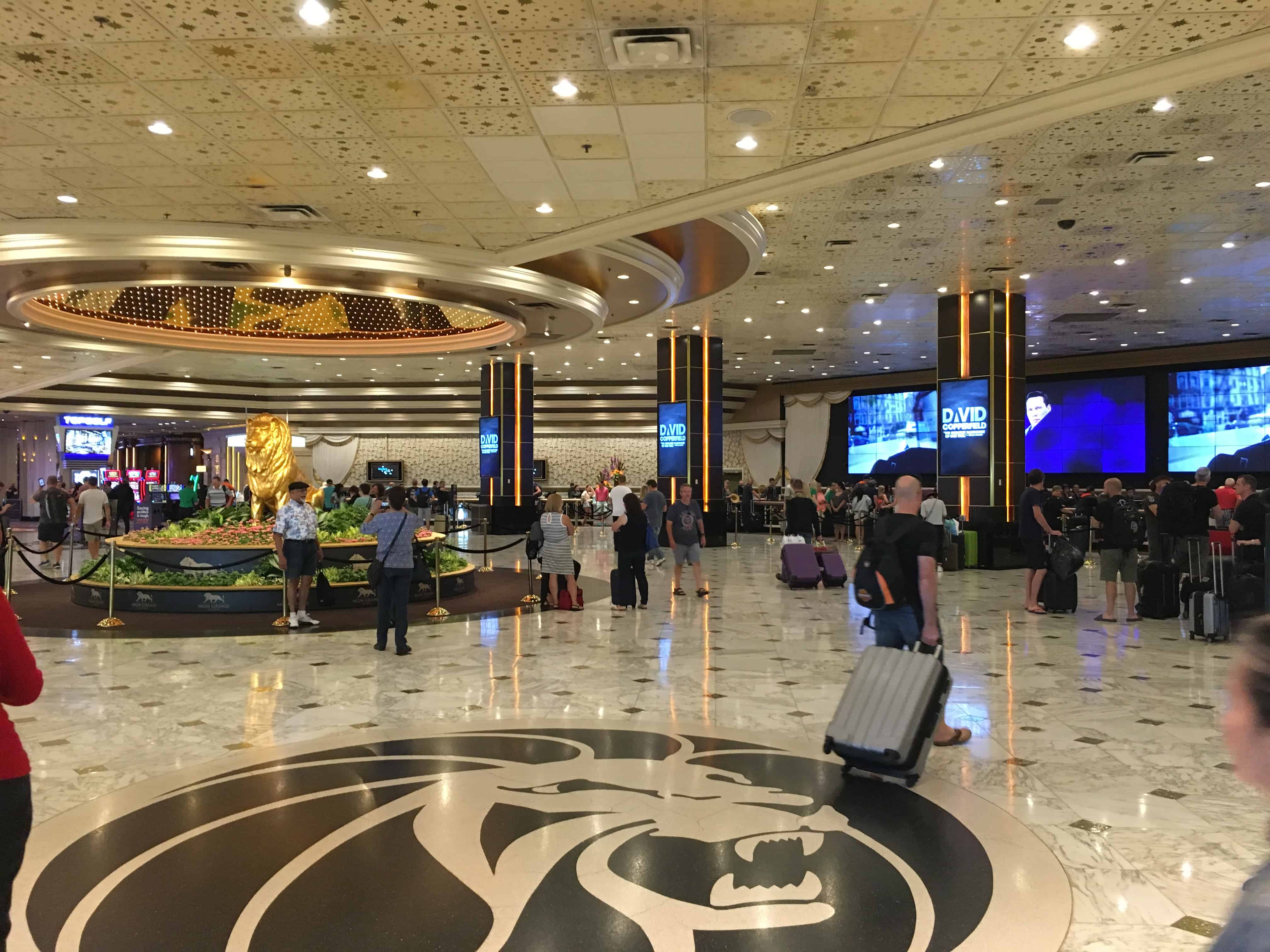 Lobby at the MGM Grand in Las Vegas, Nevada