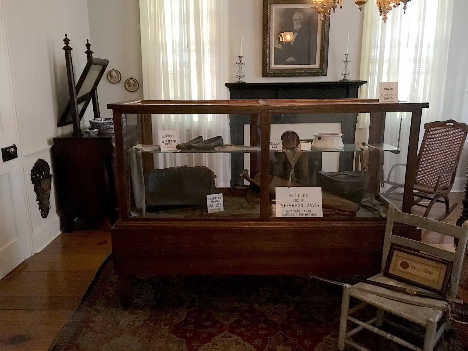 Jefferson Davis' bedroom at the First White House of the Confederacy