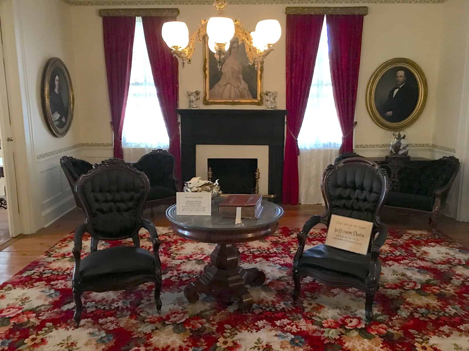 Parlor at the First White House of the Confederacy in Montgomery, Alabama