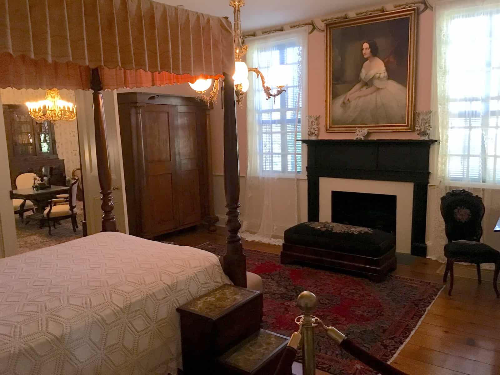 Varina Davis' bedroom at the First White House of the Confederacy in Montgomery, Alabama