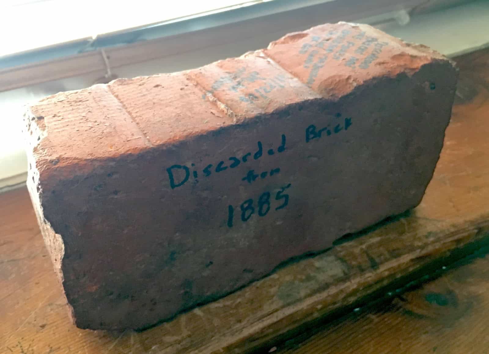 Brick from 1885 at Dexter Avenue King Memorial Baptist Church