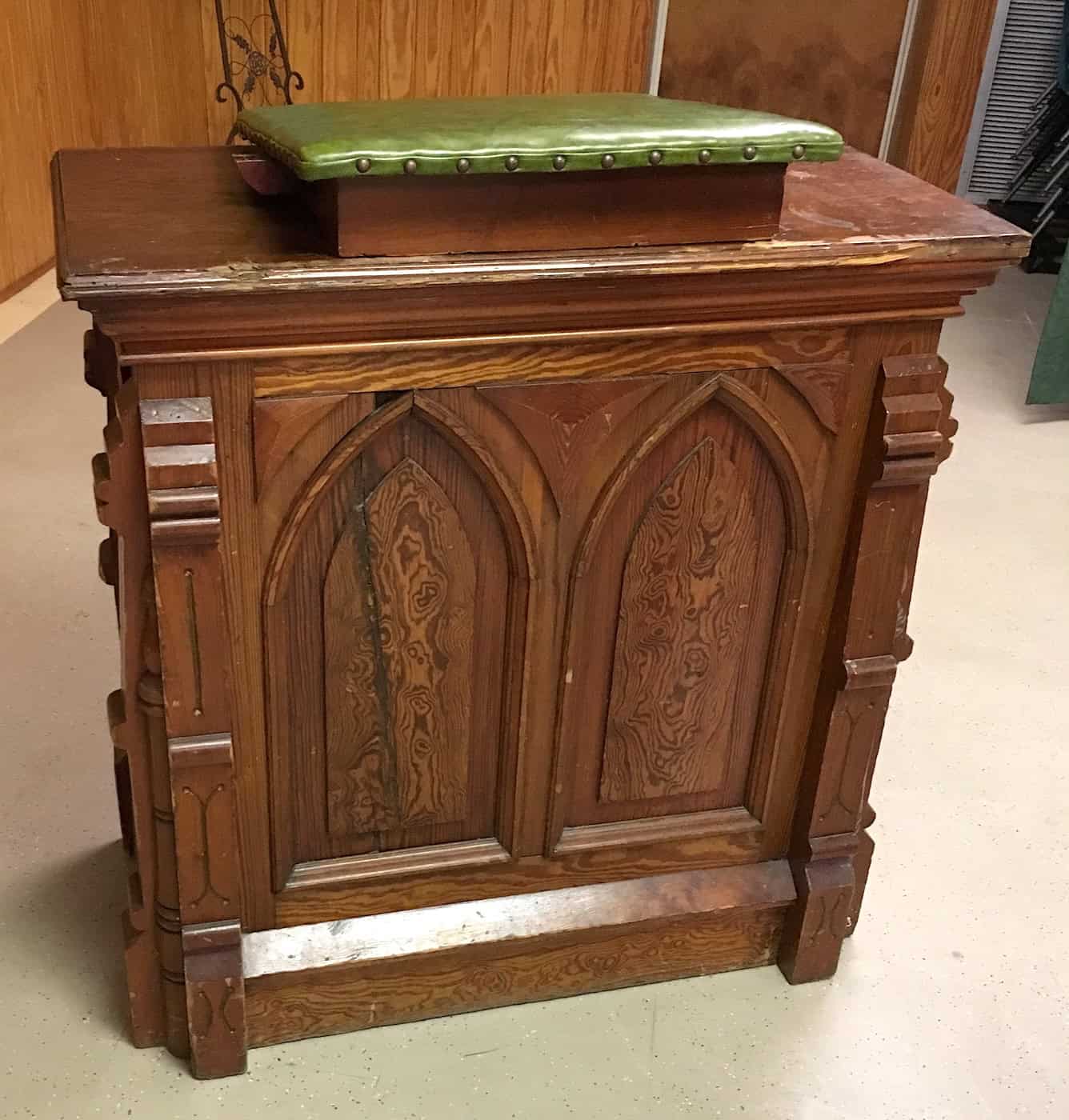 "How Long, Not Long" pulpit at Dexter Avenue King Memorial Baptist Church in Montgomery, Alabama