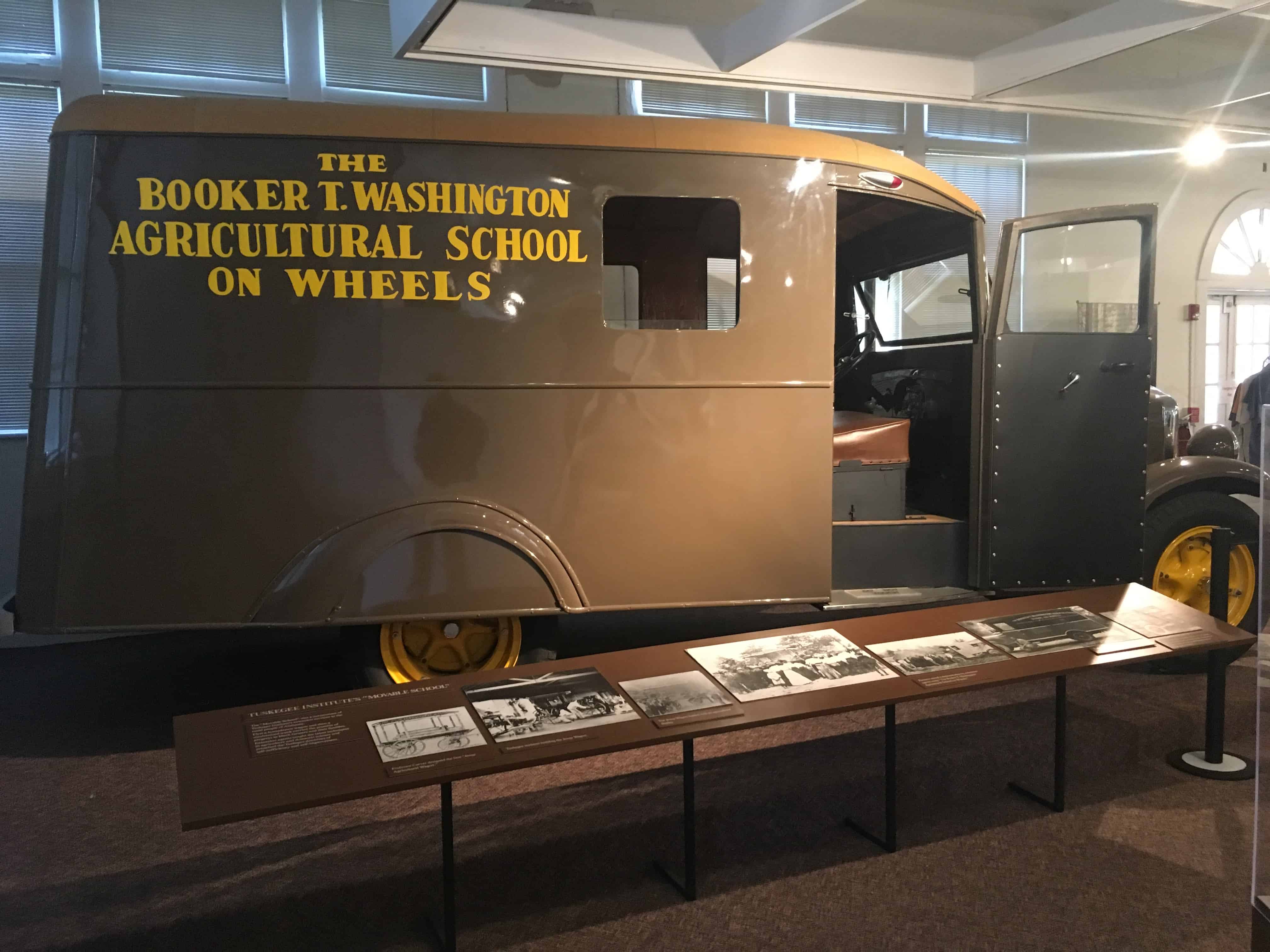 Booker T. Washington Agricultural School on Wheels at the George Washington Carver Museum
