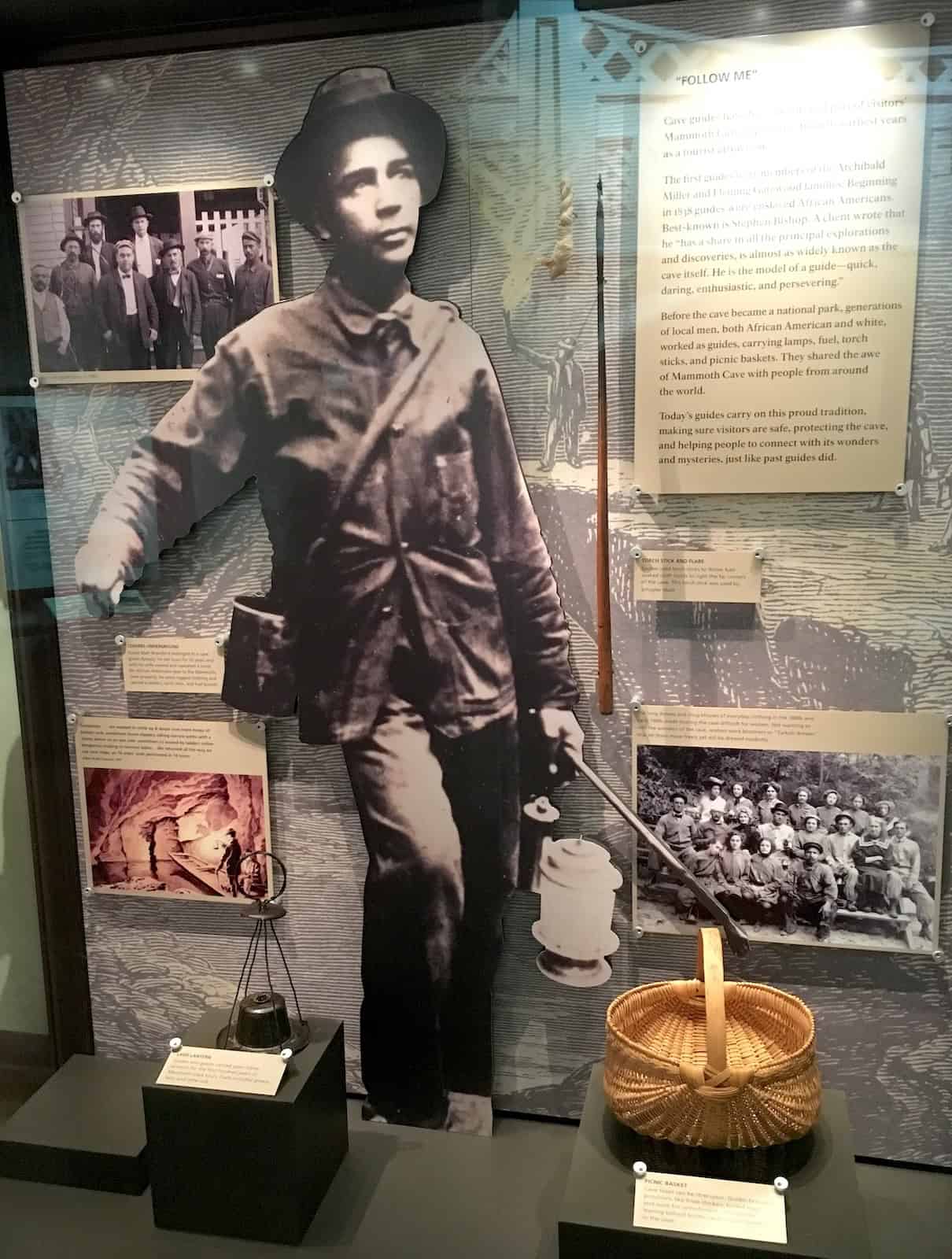 Guides display at the museum