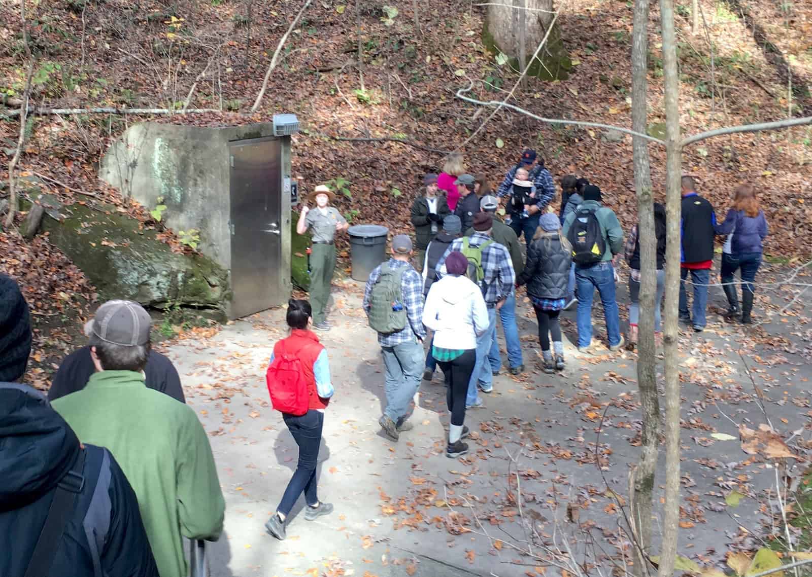 Entrance to the cave on the Domes and Dripstones tour