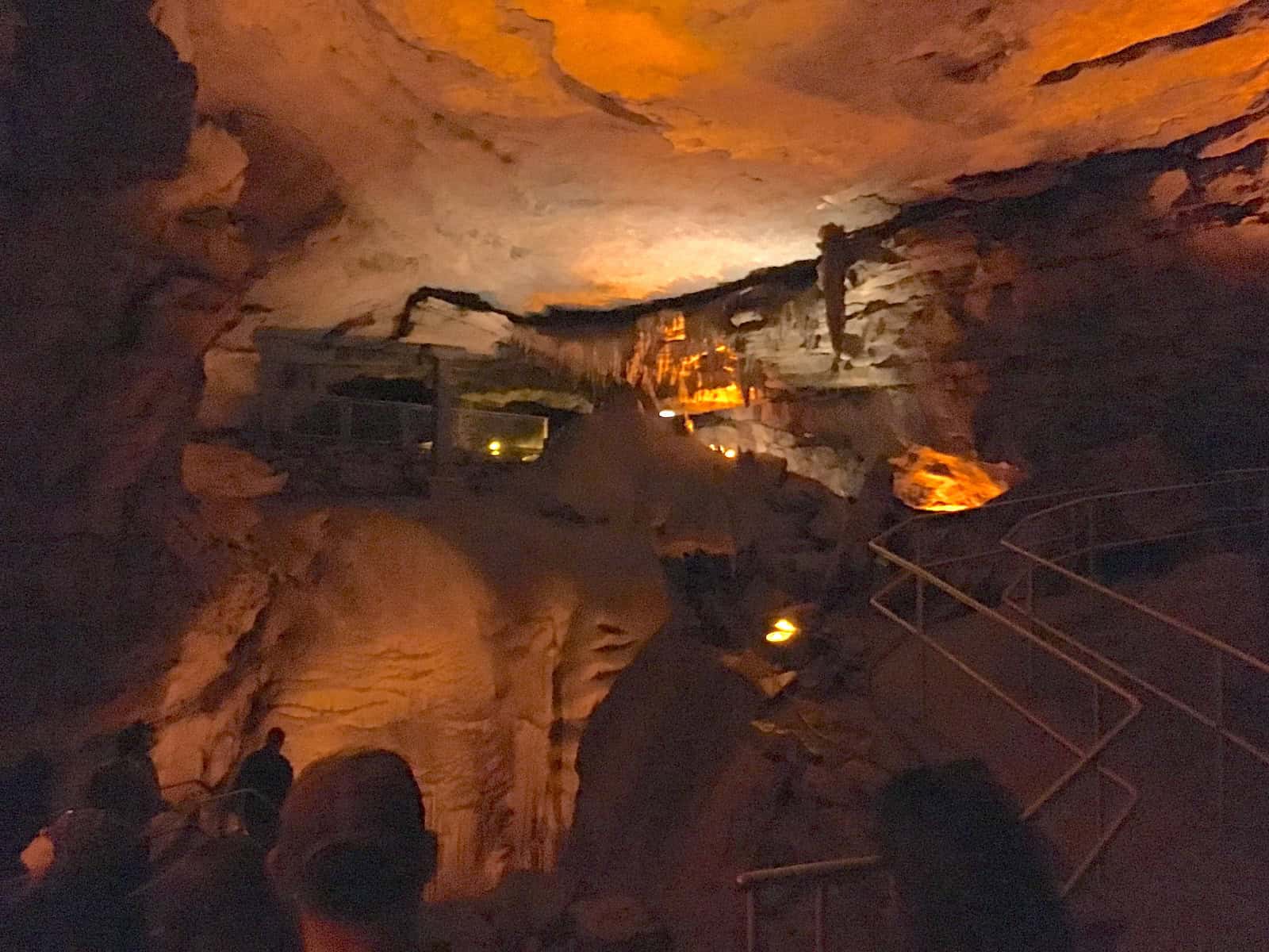 A section of the cave on the Domes and Dripstones tour