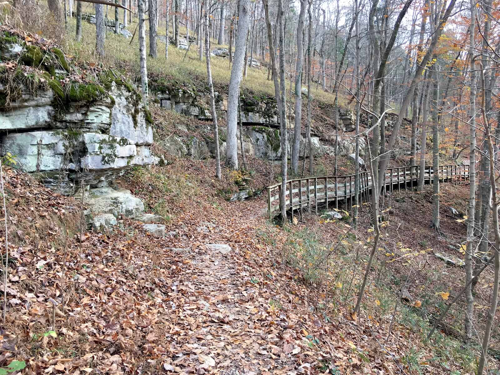 Sunset Point Trail at Mammoth Cave National Park in Kentucky