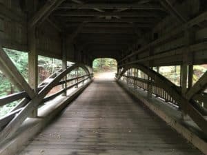 Covered Bridge at Mill Creek Park in Youngstown, Ohio
