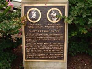 Happy Birthday plaque in Louisville, Kentucky