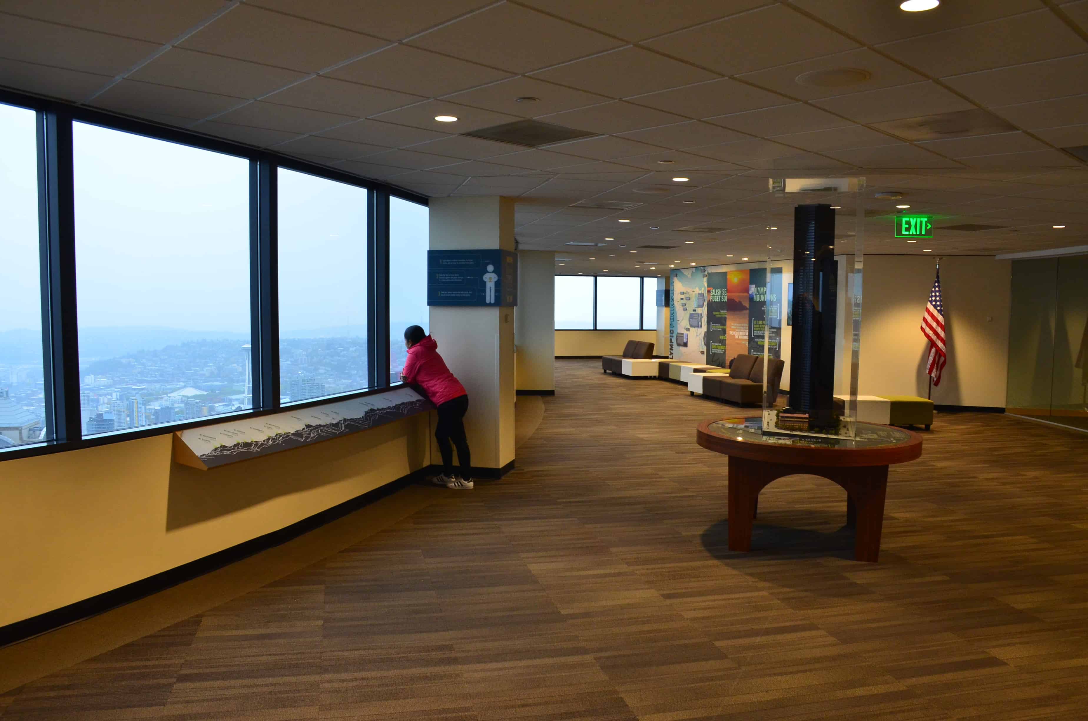 Sky View Observatory at Columbia Center in Seattle, Washington