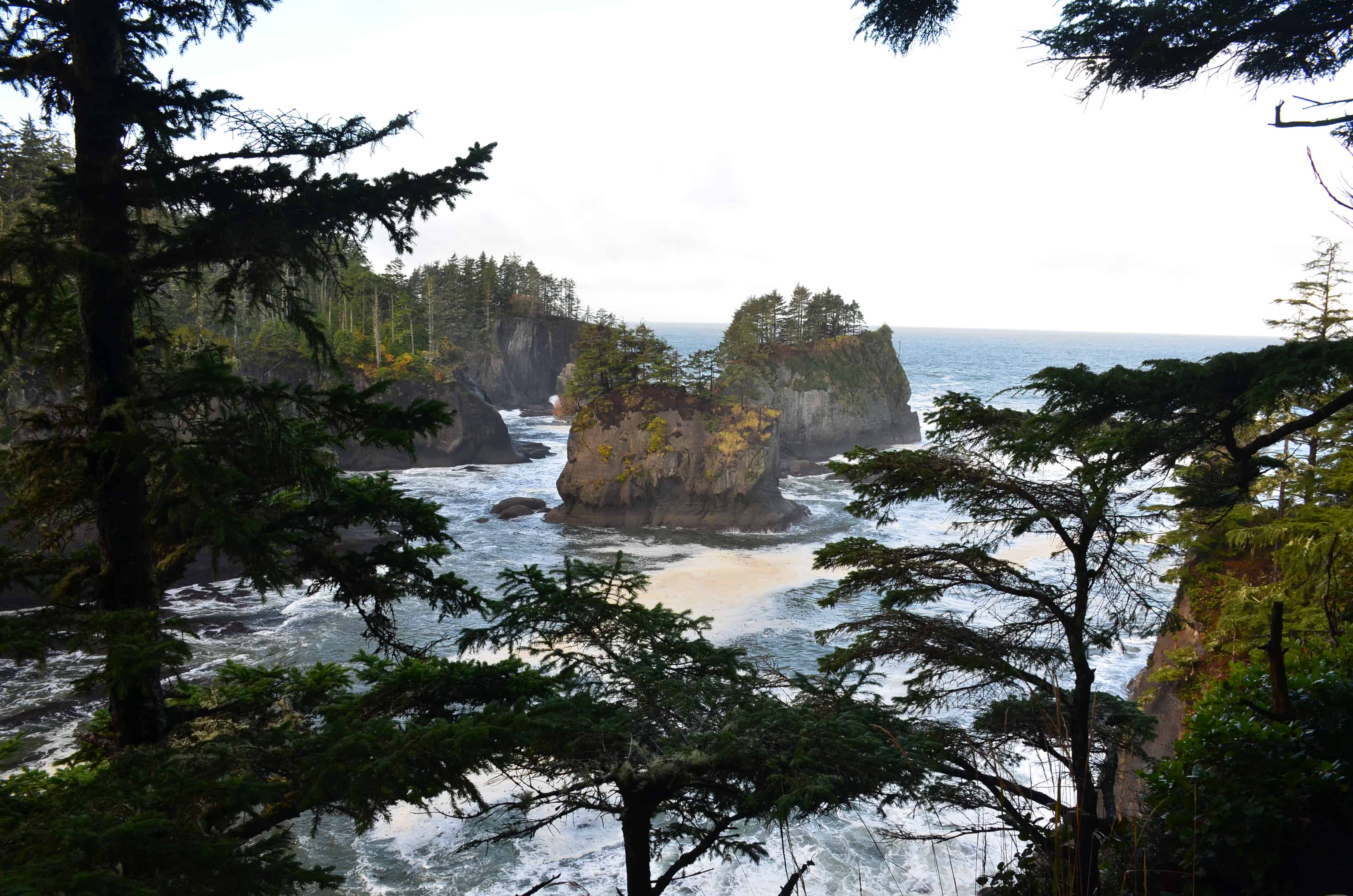 First viewpoint on the Cape Flattery Trail on the Makah Reservation in Washington