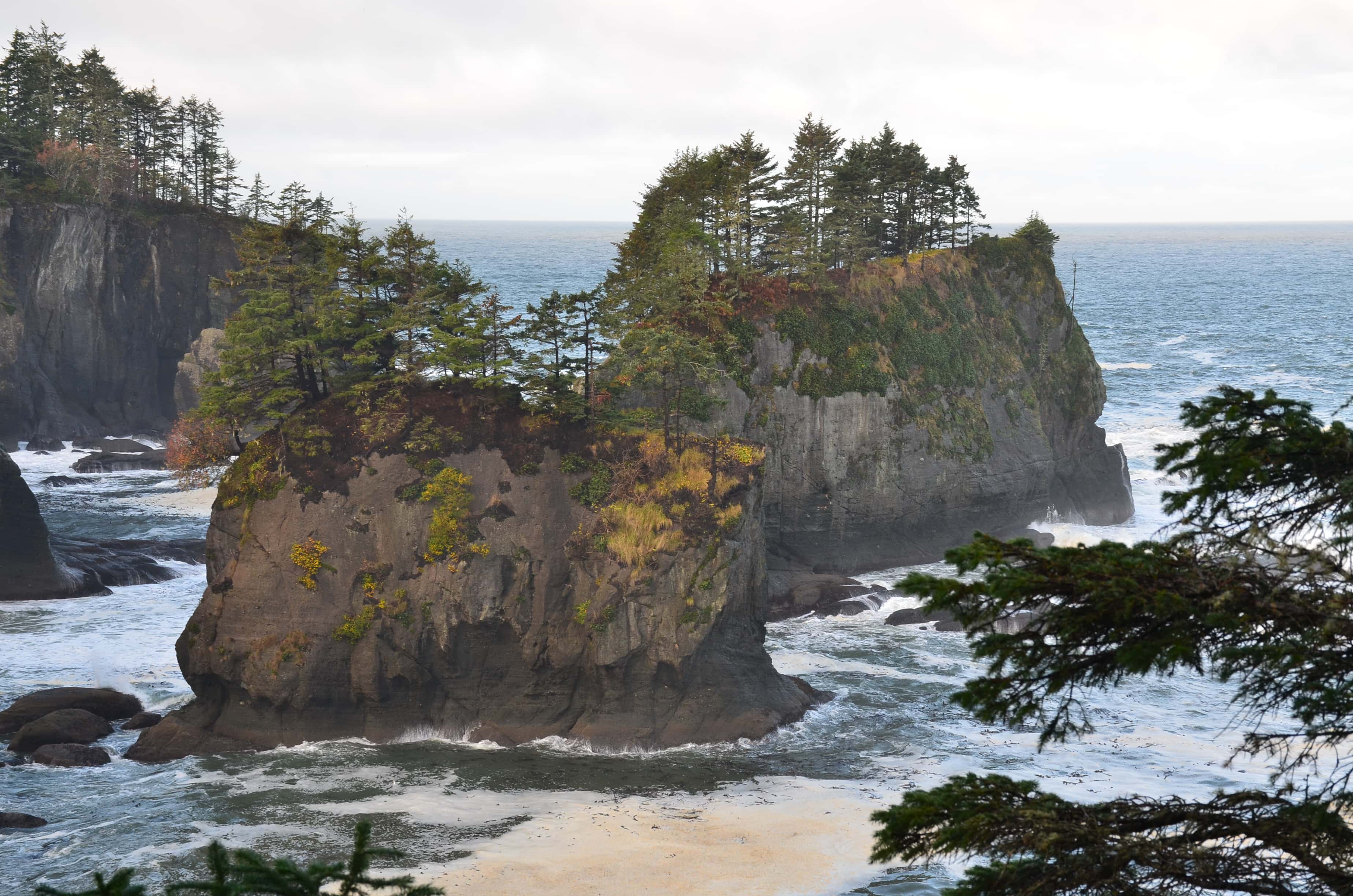First viewpoint on the Cape Flattery Trail on the Makah Reservation in Washington