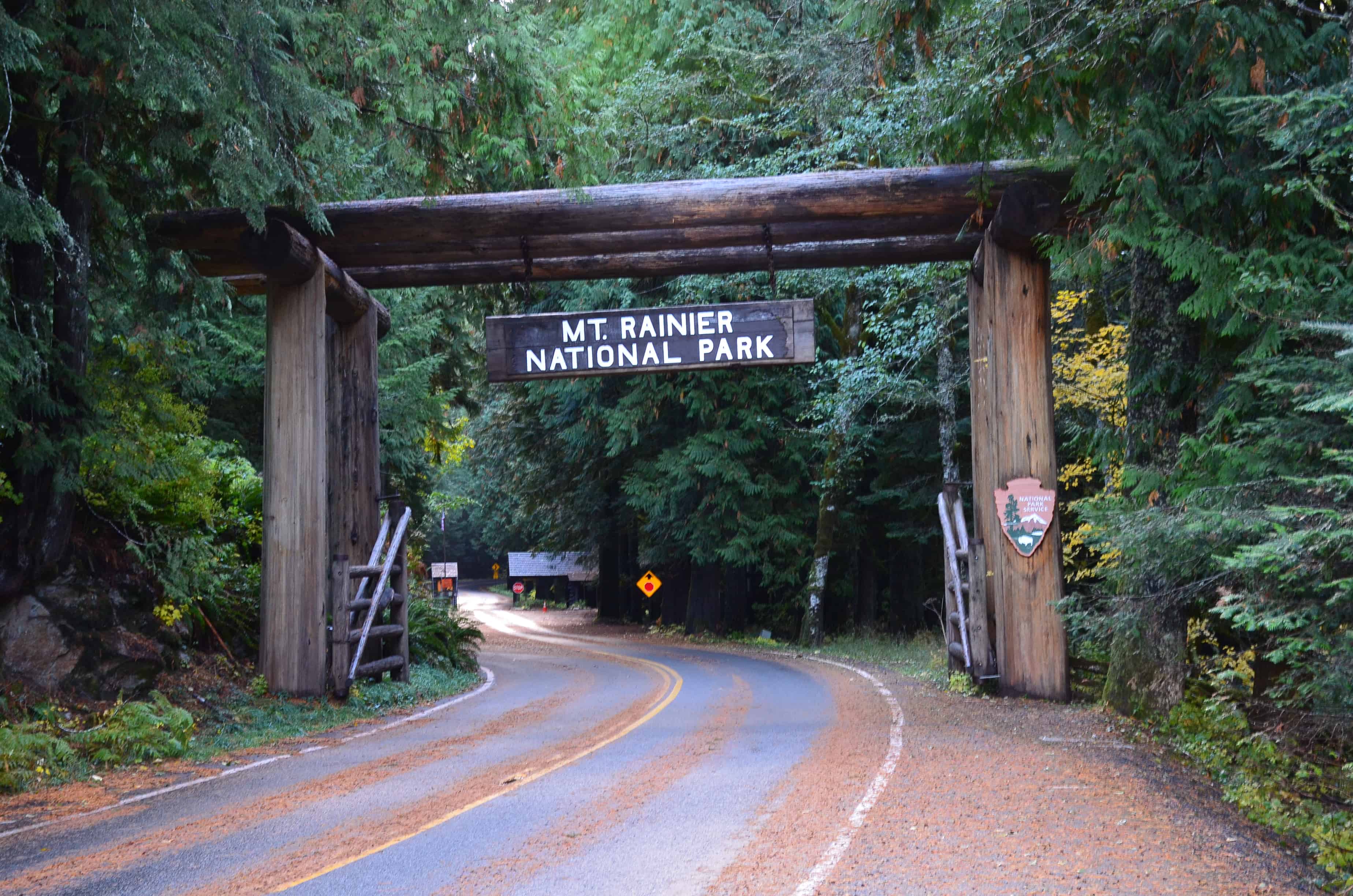 Nisqually entrance at Mount Rainier National Park in Washington