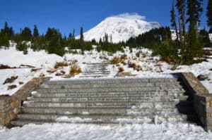 John Muir steps at Paradise, Mount Rainier National Park, Washington