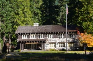 Wilderness Information Center at Longmire Historic District in Mount Rainier National Park, Washington