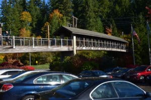 Footbridge at Snoqualmie Falls in Washington