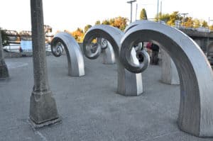 Public art at the Ballard Locks in Seattle, Washington
