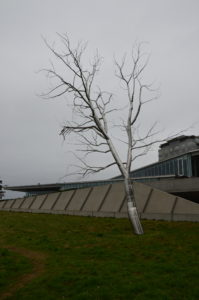 Split by Roxy Paine at Olympic Sculpture Park in Seattle, Washington