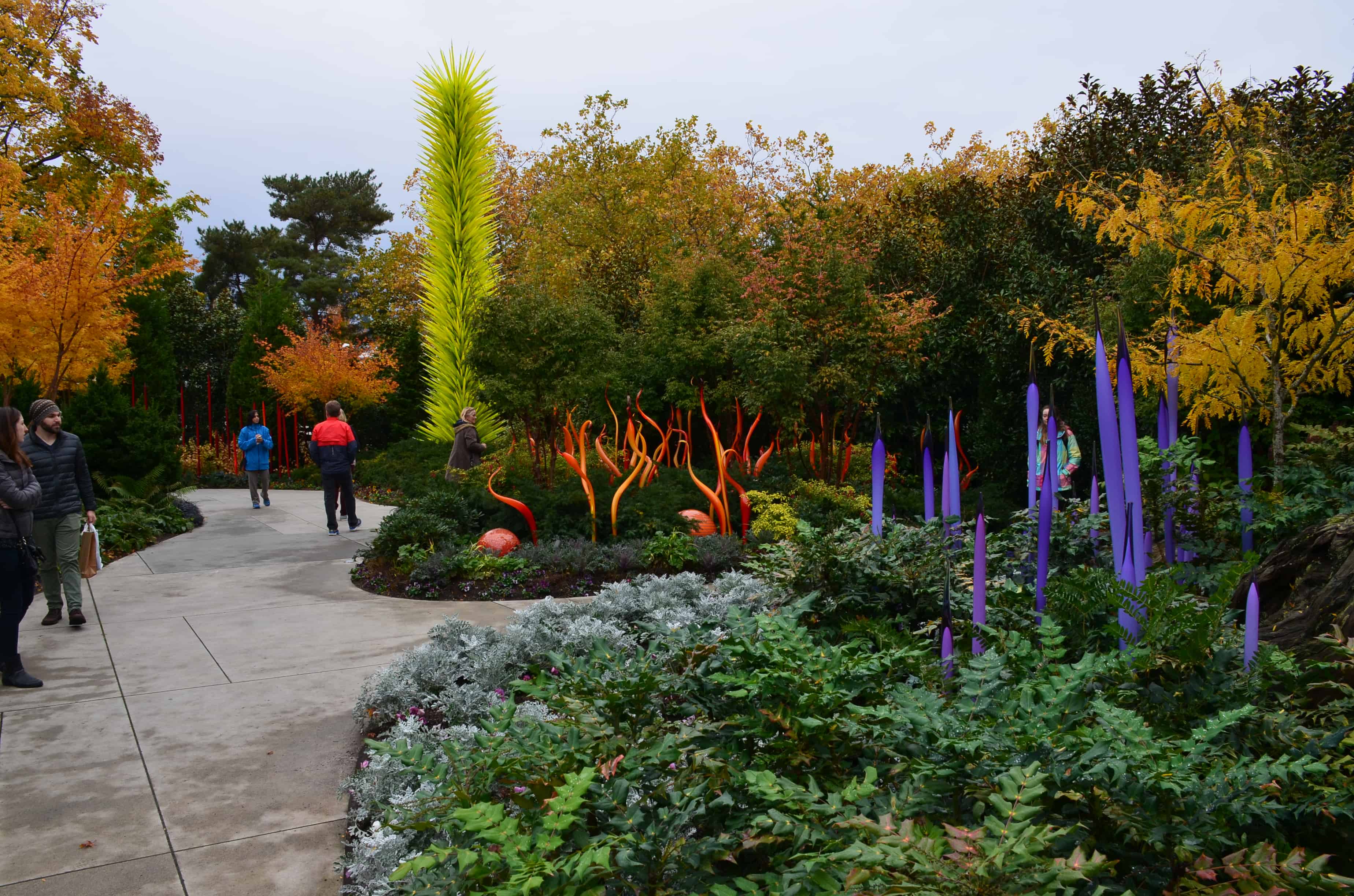 Garden at Chihuly Garden and Glass in Seattle, Washington