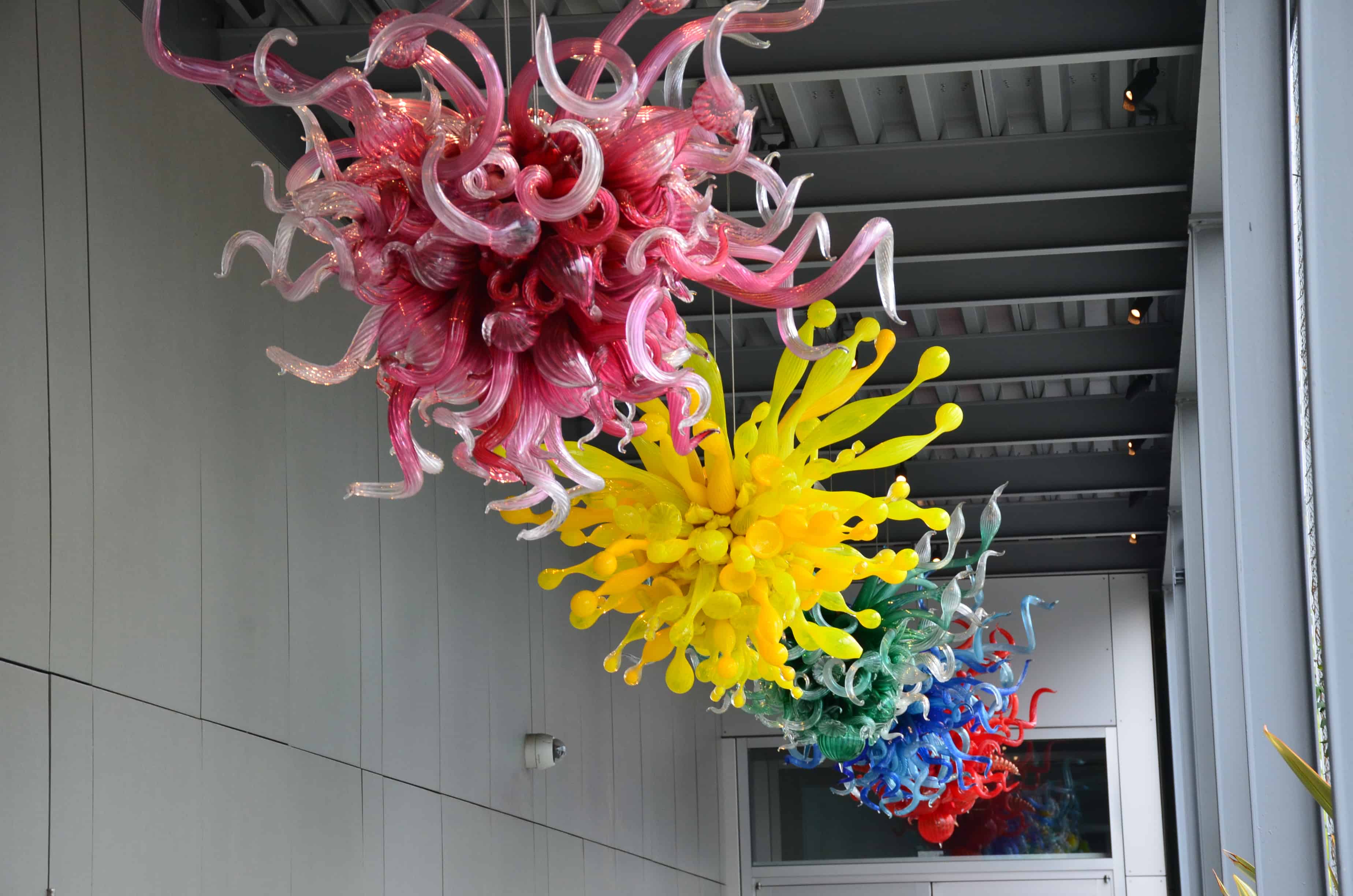 Chandeliers at Chihuly Garden and Glass in Seattle, Washington