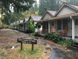 Cottages at Lake Crescent Lodge in Olympic National Park, Washington
