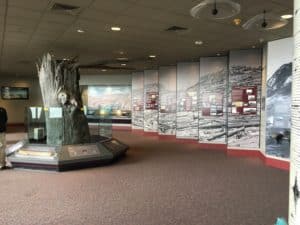 Exhibits at Johnston Ridge Observatory, Mount St. Helens National Volcanic Monument in Washington