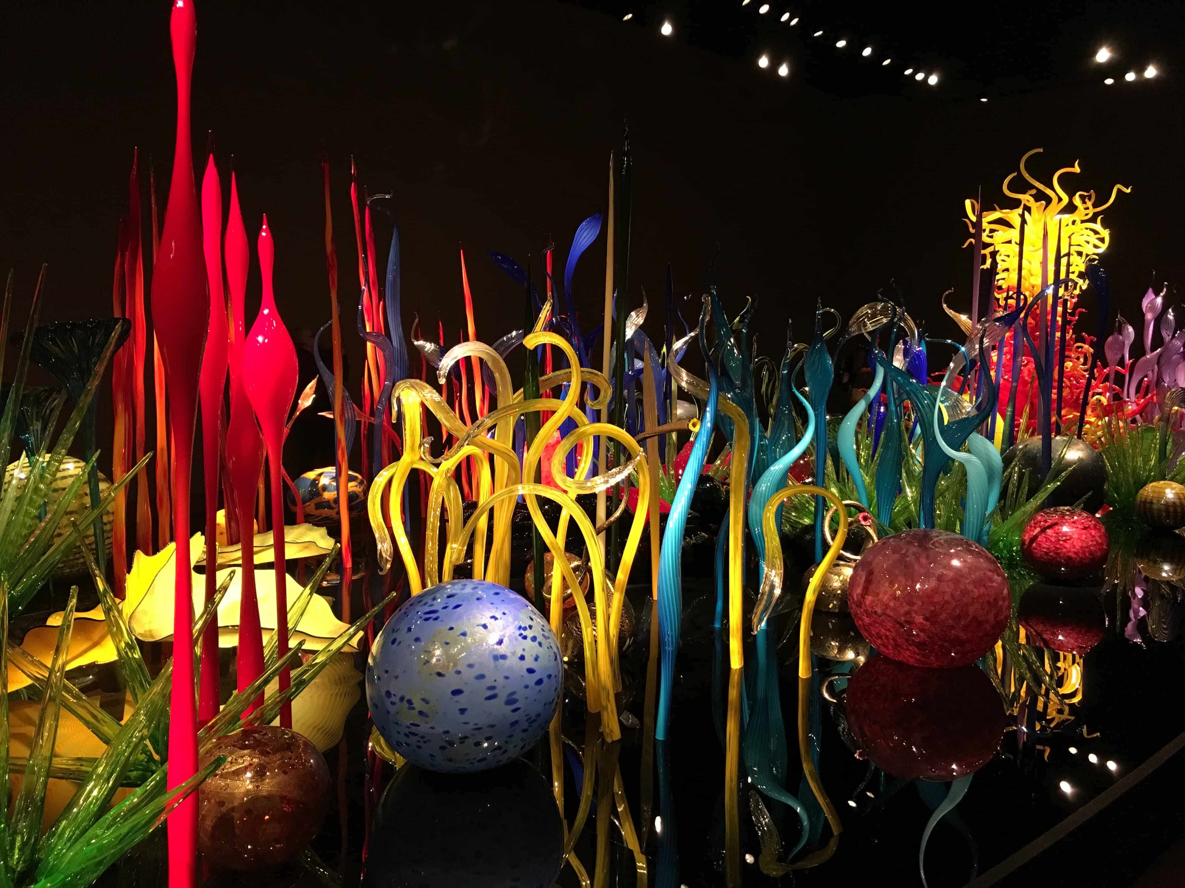 One of the colorful exhibits at Chihuly Garden and Glass in Seattle, Washington