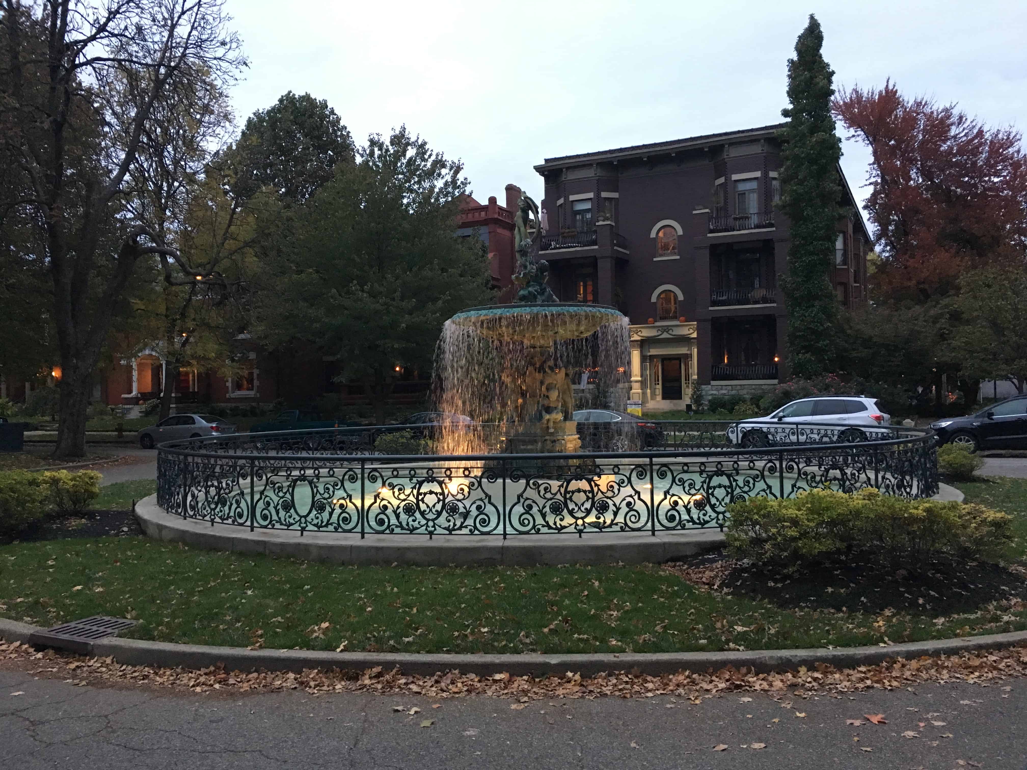 Fountain on St. James Court in Louisville, Kentucky