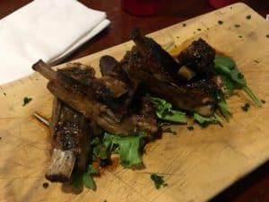 BBQ lamb ribs at HammerHeads in Louisville, Kentucky