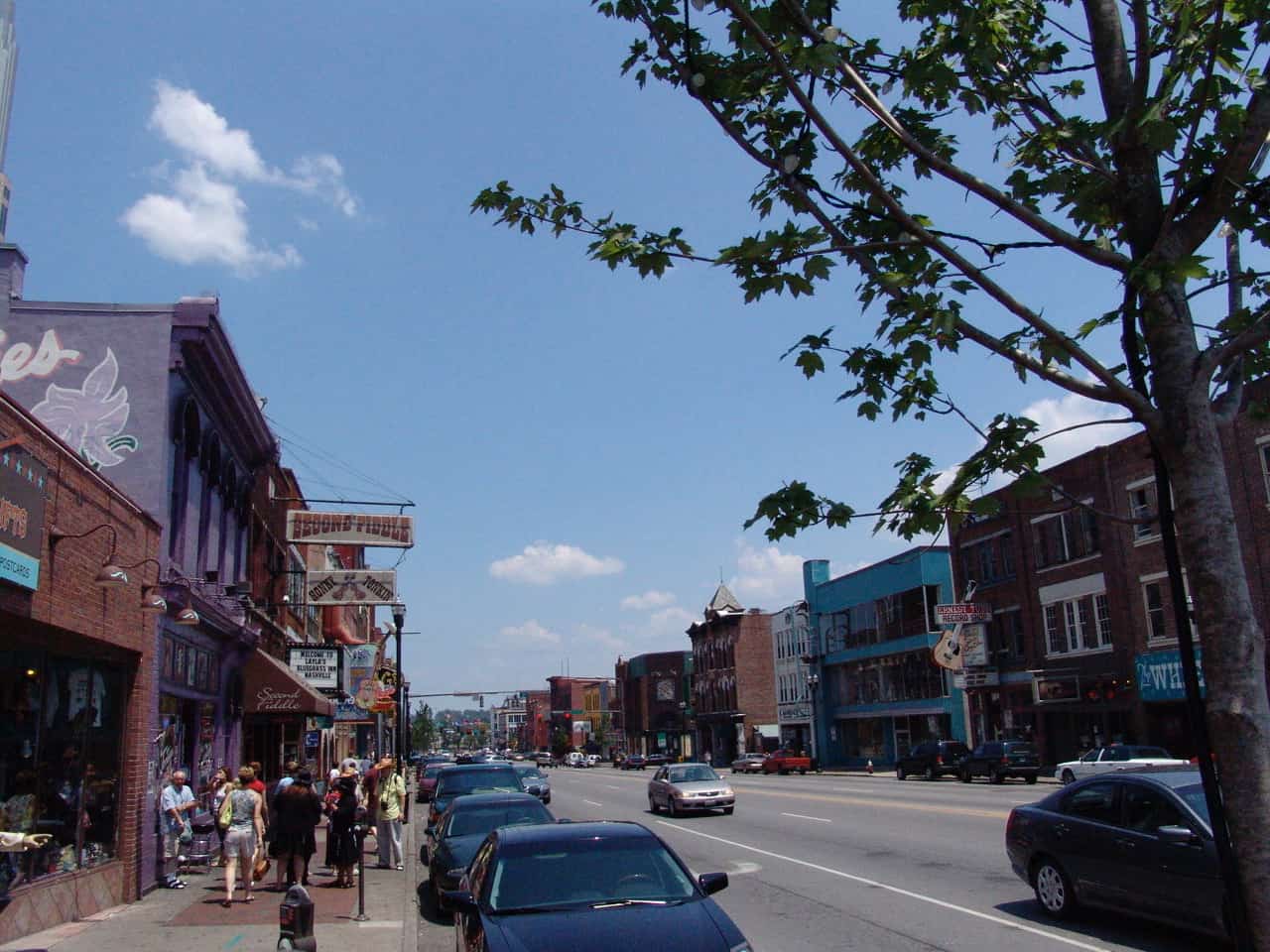 Lower Broadway in 2006 in Nashville, Tennessee