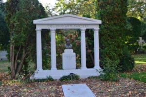 Colonel Sanders' grave at Cave Hill Cemetery in Louisville, Kentucky