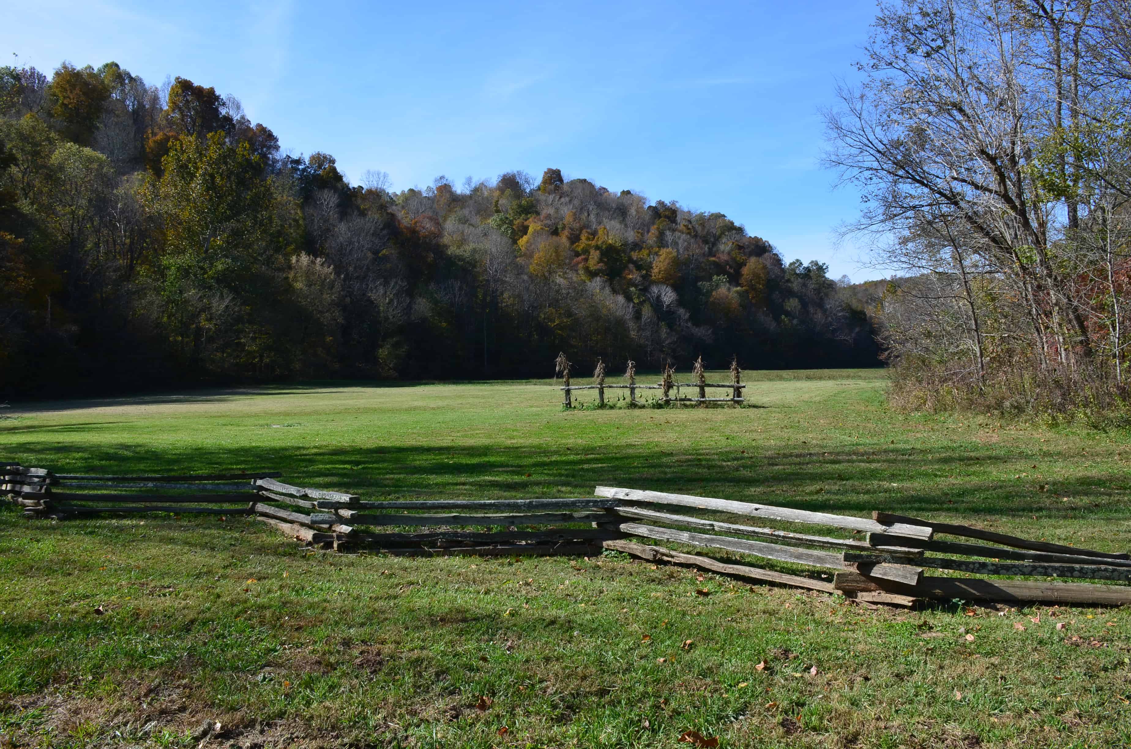 View of Knob Creek Farm at Abraham Lincoln Birthplace National Historical Park in Kentucky