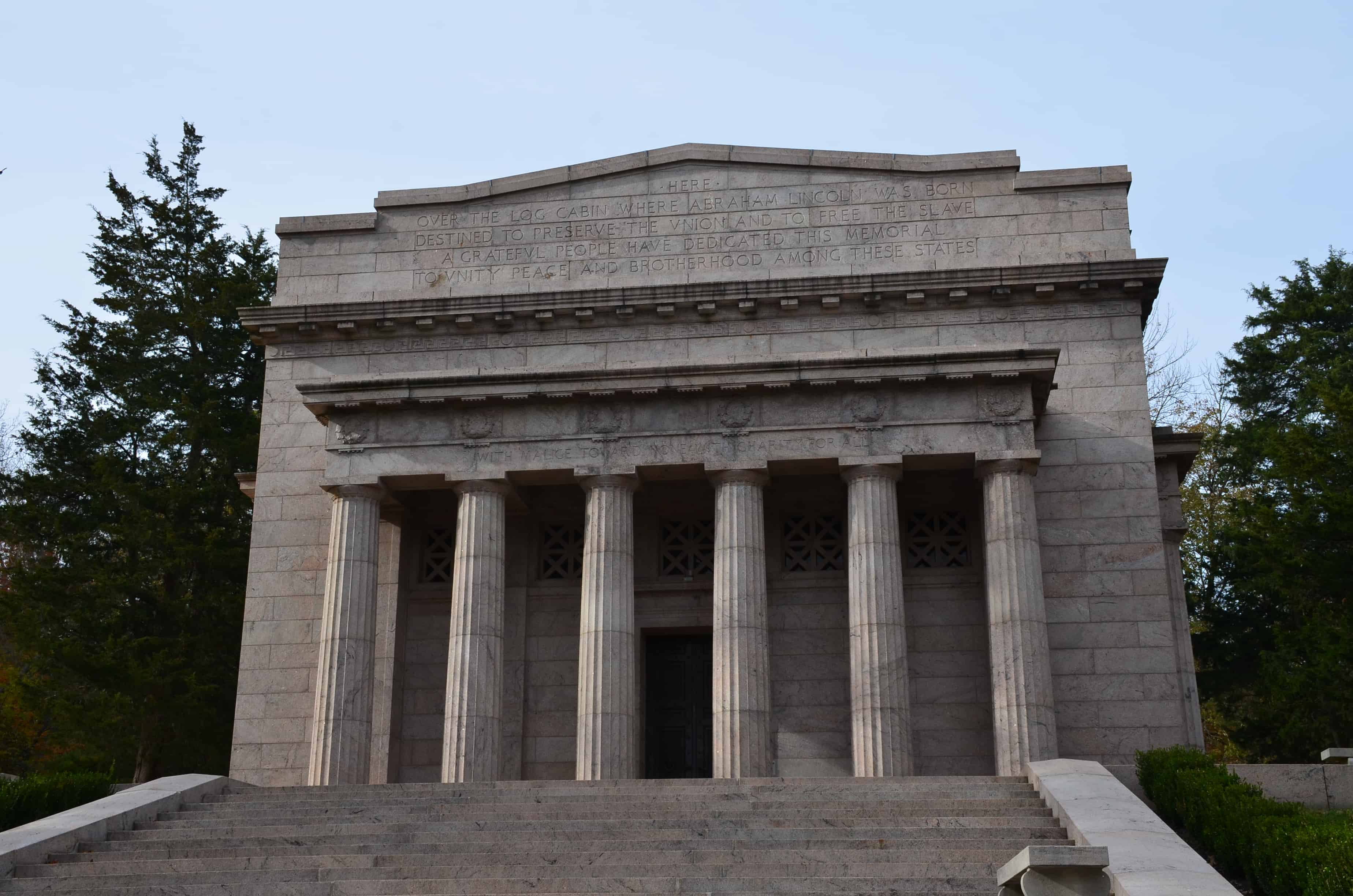 Memorial Building at Abraham Lincoln Birthplace National Historical Park in Kentucky