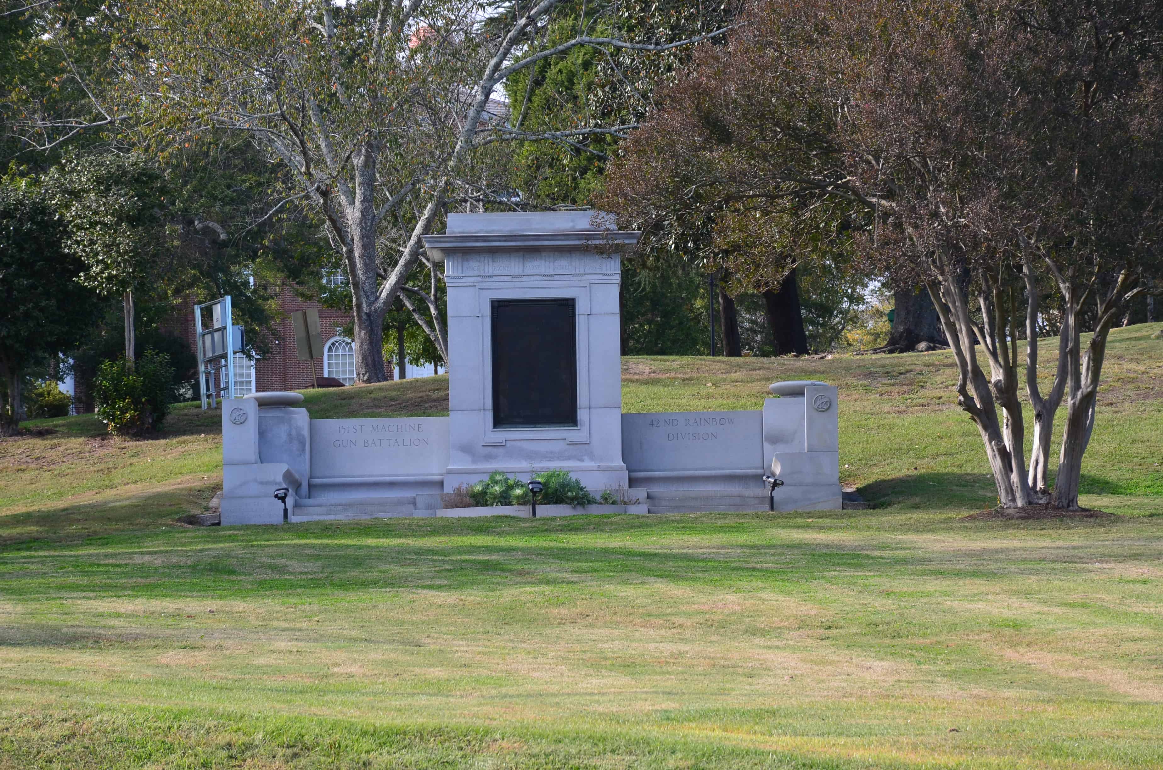 Monument at Coleman Hill Park in Macon, Georgia