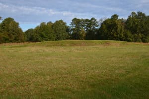 Cornfield Mound at Ocmulgee Mounds in Macon, Georgia