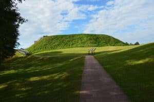 Great Temple Mound at Ocmulgee Mounds in Macon, Georgia