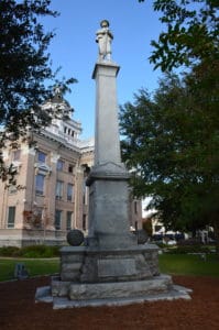 Confederate memorial in Valdosta, Georgia