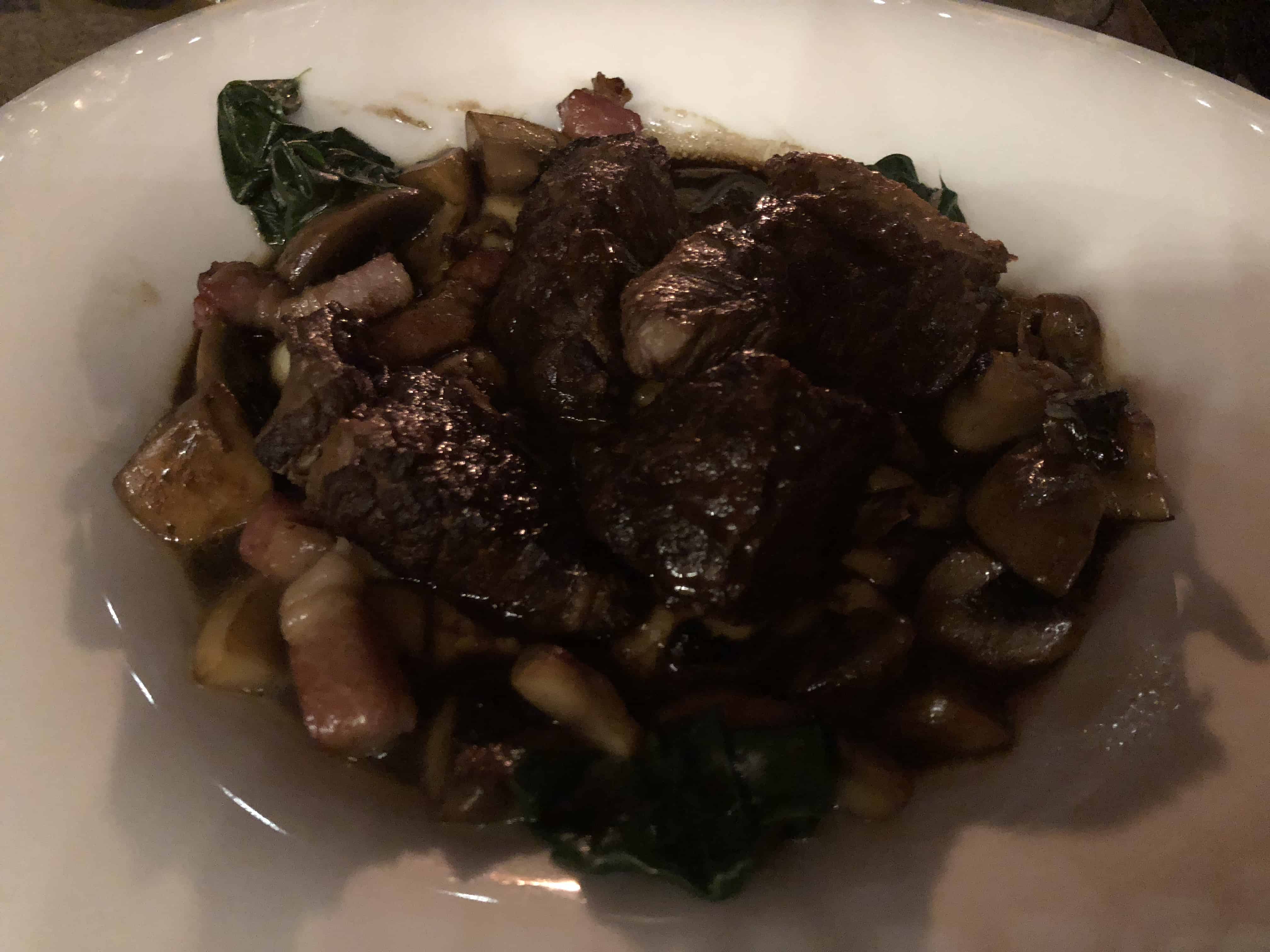 Beef bourguignon at Octavo by Rausch at Sonesta Hotel Pereira, Colombia