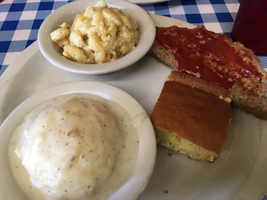 Meatloaf at H&H Restaurant in Macon, Georgia