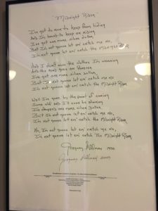 Lyrics to Midnight Rider at The Big House Museum in Macon, Georgia