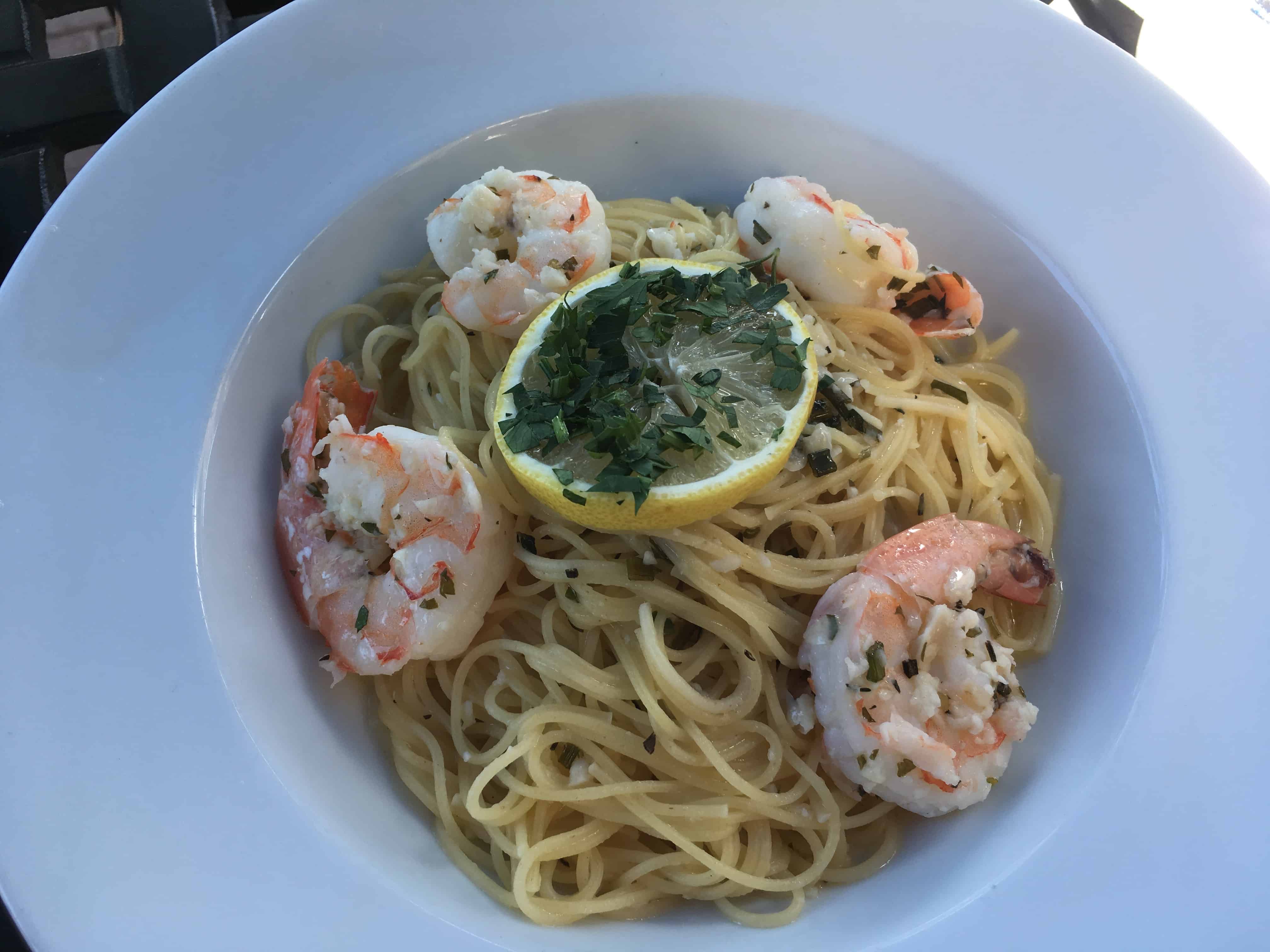 Linguine with shrimp at Parkshore Grill in St. Petersburg, Florida