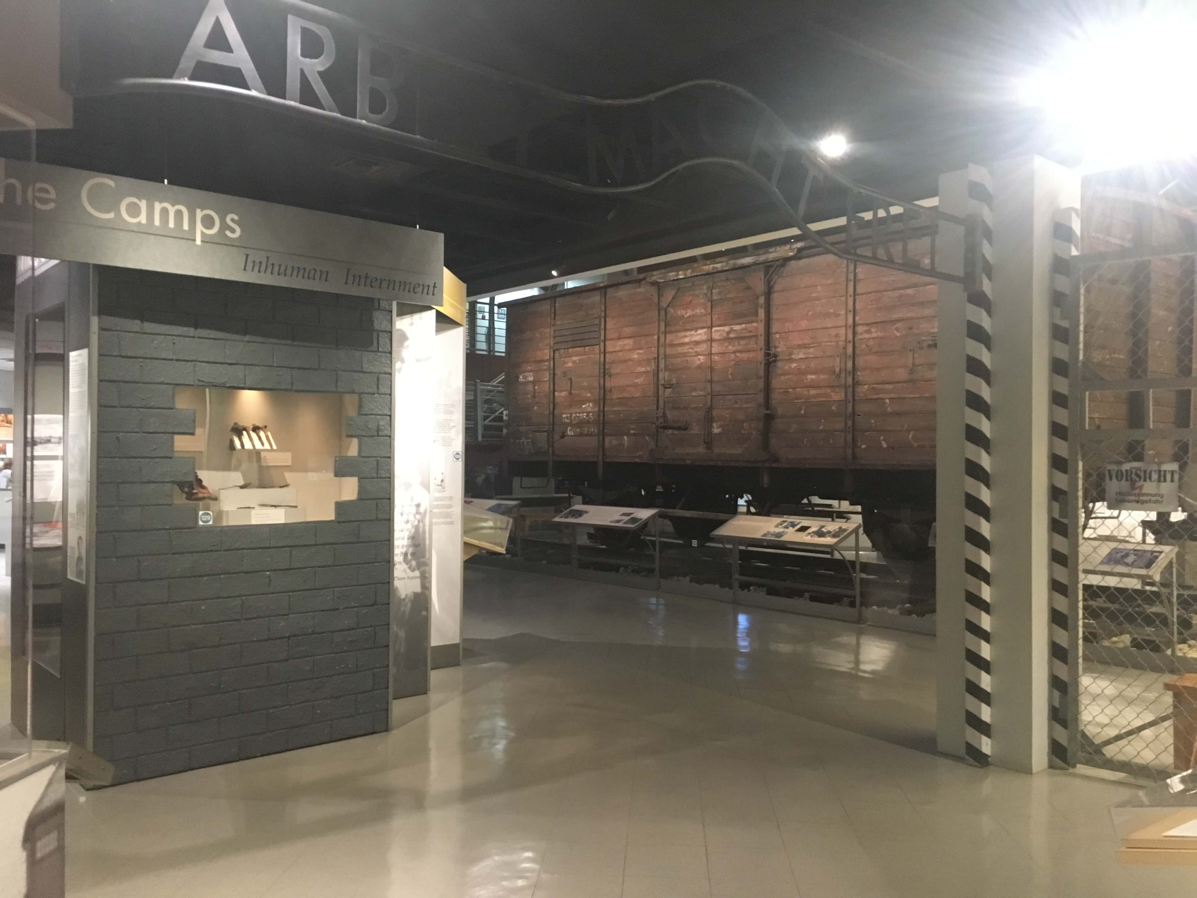 Concentration camp section at the Florida Holocaust Museum in St. Petersburg, Florida