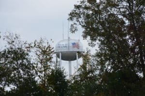 Water tower in Plains, Georgia