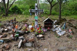 Site where Omayra Sánchez died in Armero, Tolima, Colombia