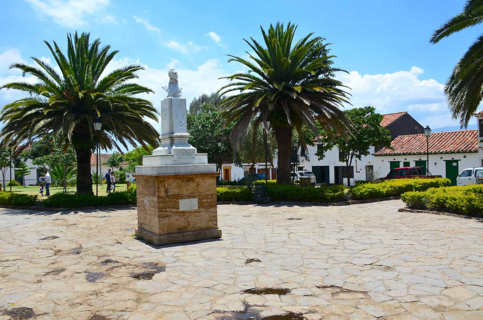 Parque Antonio Nariño in Villa de Leyva, Boyacá, Colombia