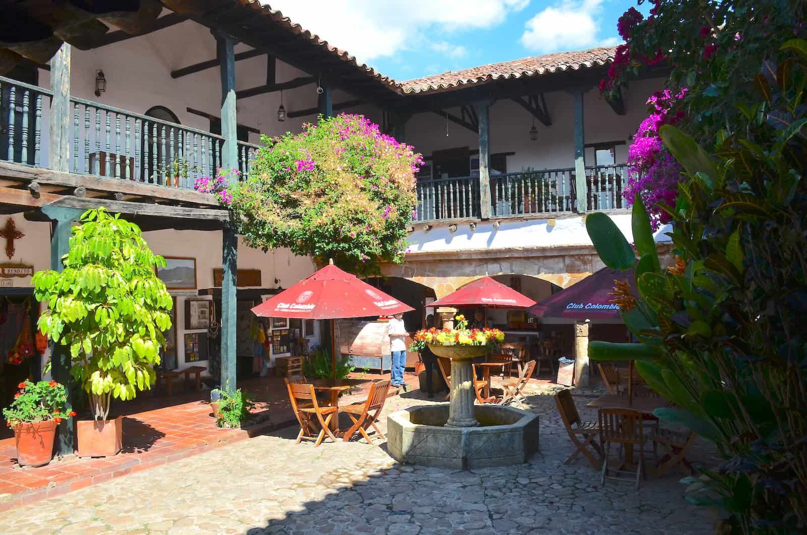 Courtyard at Casa de Juan de Castellanos in Villa de Leyva, Boyacá, Colombia